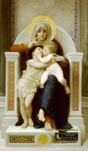 tranh-son-dau-co-dien-1875_Bouguereau-Vierge-Jésus-SaintJeanBaptiste 